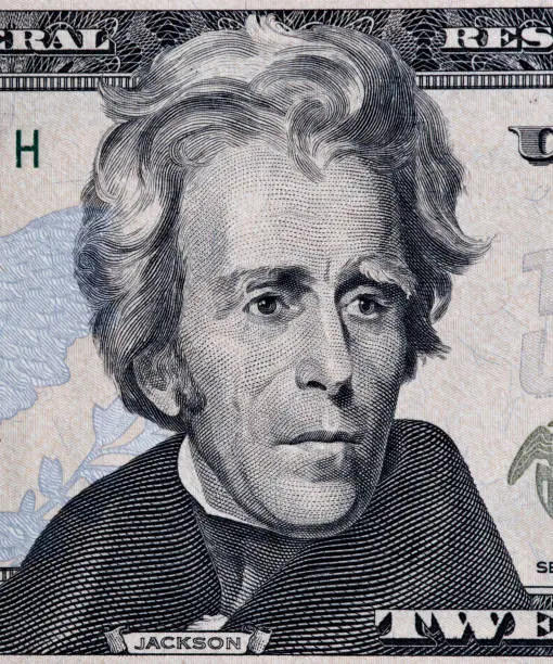 Photo of Andrew Jackson on a twenty dollar bill