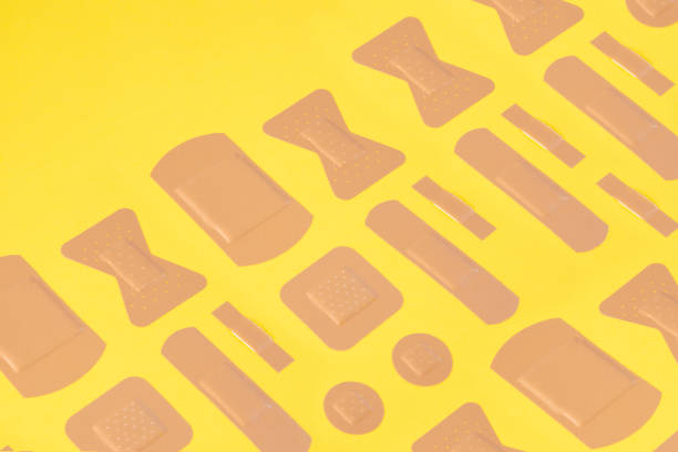 istock Pattern of Adhesive Bandages 1367387482