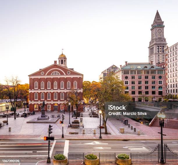 Boston Stock Photo - Download Image Now - Faneuil Hall, Boston - Massachusetts, Street Market