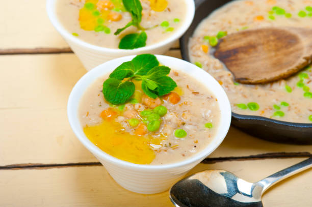 istock Hearty Middle Eastern Chickpea and Barley Soup 1367391483
