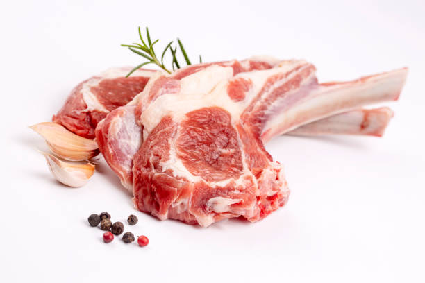 istock Raw lamb chop, food concept photo 1367399506