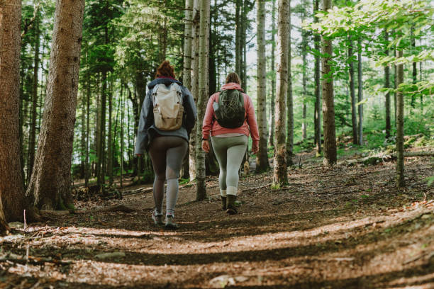 istock Two Unrecognizable Women Hiking In The Mountains 1367402634