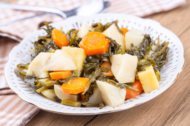 istock Turkish olive oil foods; celery (Turkish name; Zeytinyagli kereviz) 1367403910