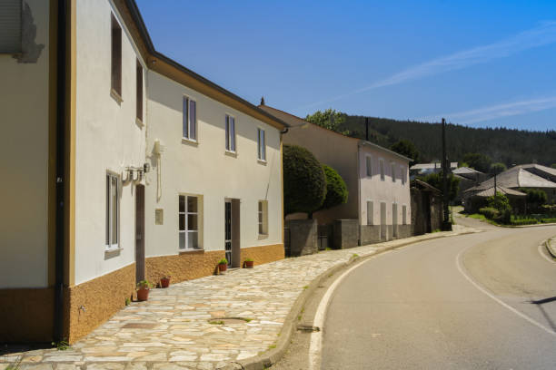 istock Spanish town street with white houses 1367405214