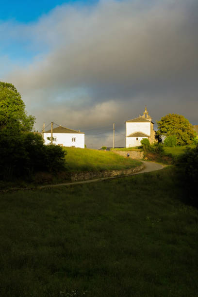 istock Houses illuminated by the bright morning sun 1367408244