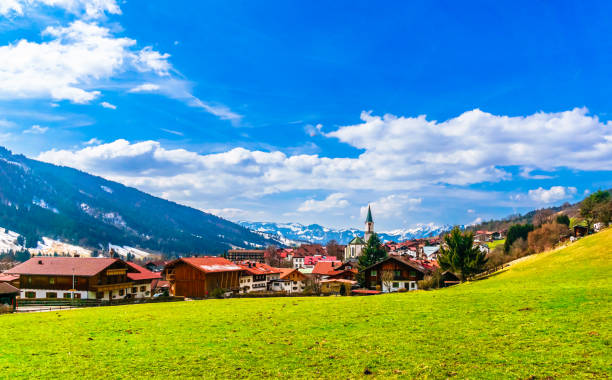 Landscape around Bad Hindelang, Bavaria, Germany. High quality photo