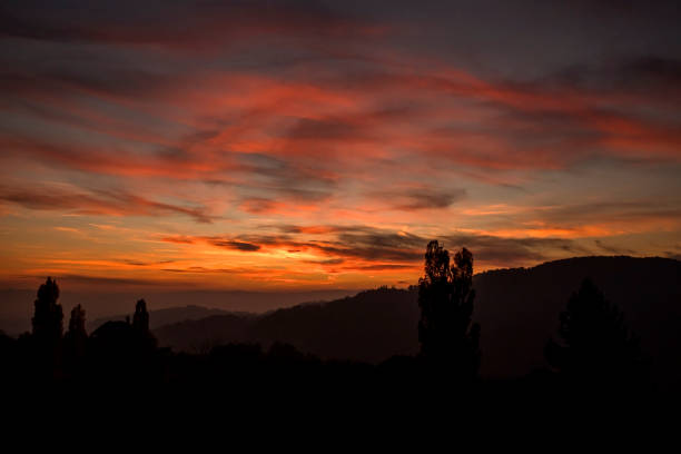 Dusk in Kitzeck im Sausal, Styria, South, Austria, Europe