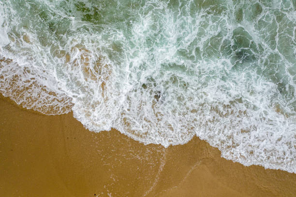 istock Background of splashing waves top view 1367412613