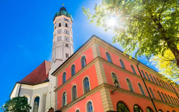 Photo of View on St. Jakob Parish Church in the city of Dachau next to Munich - Germany