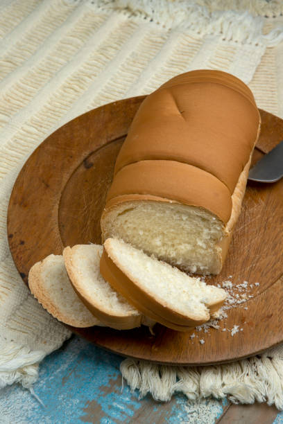 istock Homemade bread on a rustic wooden table 1367415224