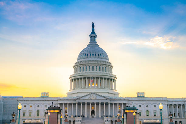 il campidoglio degli stati uniti, spesso chiamato capitol building, è la sede del congresso degli stati uniti e la sede del ramo legislativo del governo federale degli stati uniti. washington, stati uniti - washington dc foto e immagini stock