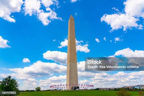 Fotografii de stoc cu Monumentul Washington Este Un Obelisc De Pe National Mall Din Washington Dc Construit Pentru Al Comemora Pe George Washington Cândva Comandantșef Al Armatei Continentale Și Primul Președinte - Descarcă imaginea acum