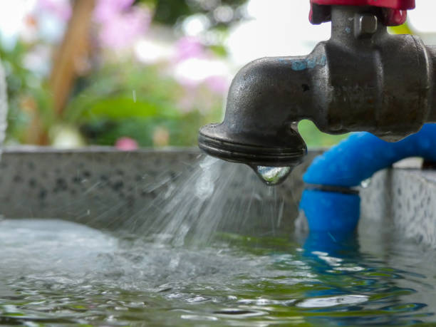 istock Open faucet seen up close 1367420341