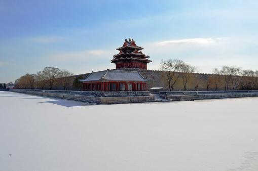 Beijing Forbidden City in the snow