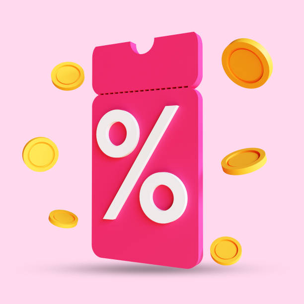 istock 3d render coupon concept, getting discount and gift from online shopping, isolated on pink background 1367449675