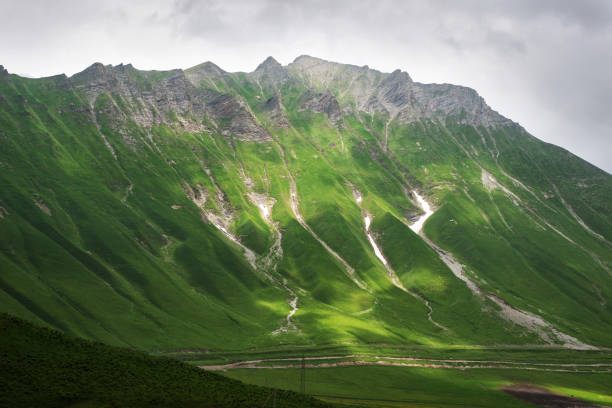 Mountain slope in the foothills of the Caucasus in Georgia