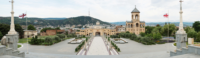 The Cathedral of Tsmind Sameba, Georgian Orthodox Church in Tbilisi
