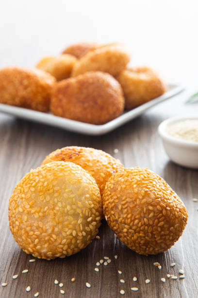 istock Sesame ball, traditional asian dessert 1367471055