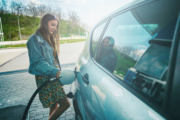 istock Beauty at the gas station 1367475612