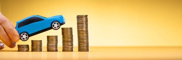 istock Car Prices Growth And Insurance Money 1367488175