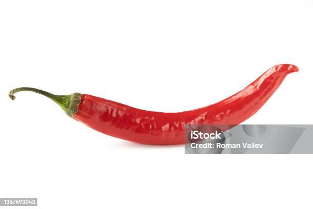 Chili Pepper Isolated Stock Photo - Download Image Now - Chili Pepper, Chili Con Carne, Cut Out
