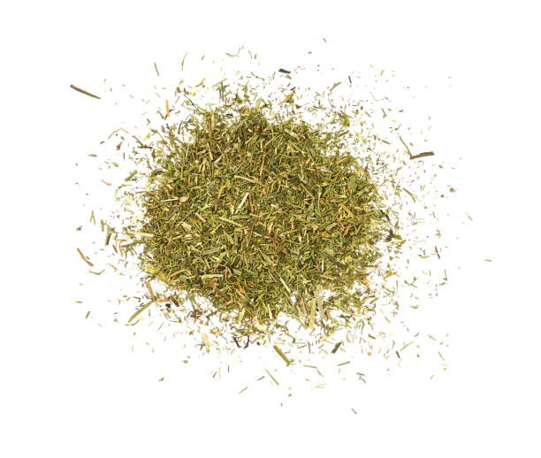 istock Heap of dried dill herb isolated on white 1367494211