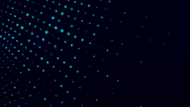 istock Digital background with movement of glowing particles. Complex technologies of big data. 3D rendering. 1367497349
