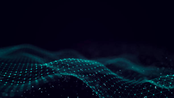 istock Network connection structure. Digital data background. Connection of dots and lines on a dark background. 3D rendering. 1367497411