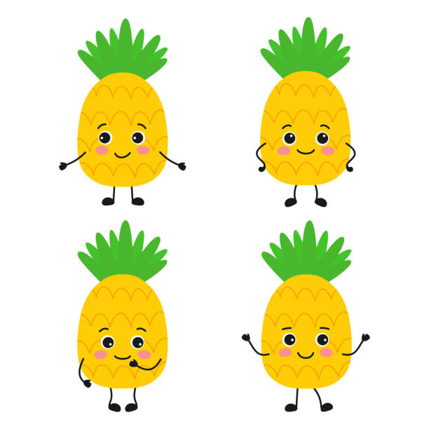14,539 Pineapple Cartoon Stock Photos, Pictures & Royalty-Free Images -  iStock | Fruit