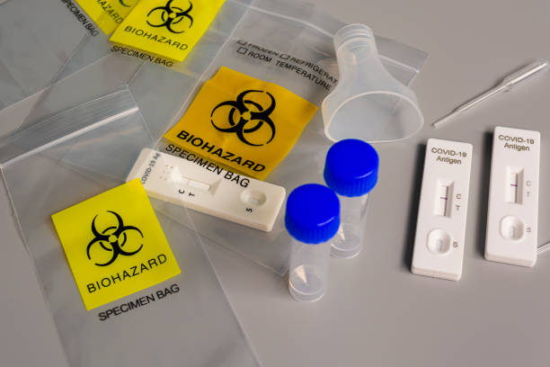 istock Lab card kit tested NEGATIVE for coronavirus virus 1367505854