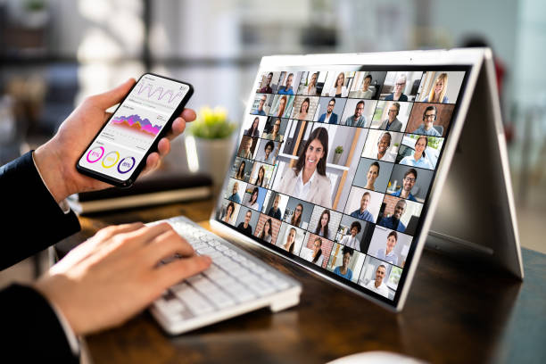 istock Watching Video Conference Business Webinar 1367507664
