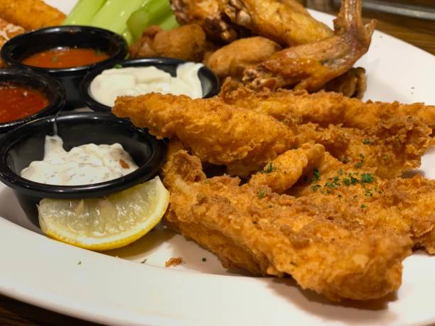 istock various fried foods served neatly with complete sauce 1367511076