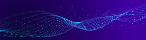istock Abstract wave of musical sounds. Smooth information transfer. 3D rendering. 1367512655
