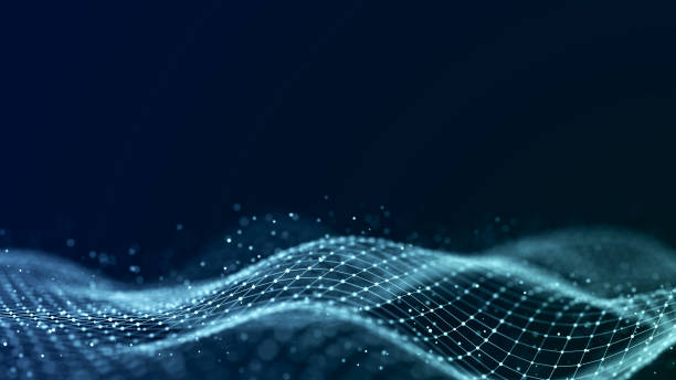 istock Abstract wave of musical sounds. Smooth information transfer. 3D rendering. 1367512709
