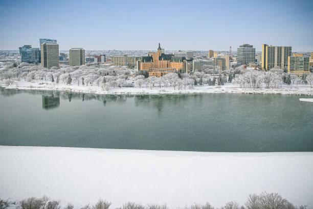 istock Downtown Aerial in Saskatoon 1367515782
