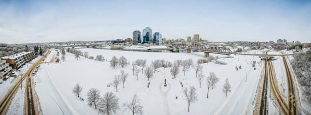 istock Downtown Aerial in Saskatoon 1367515837
