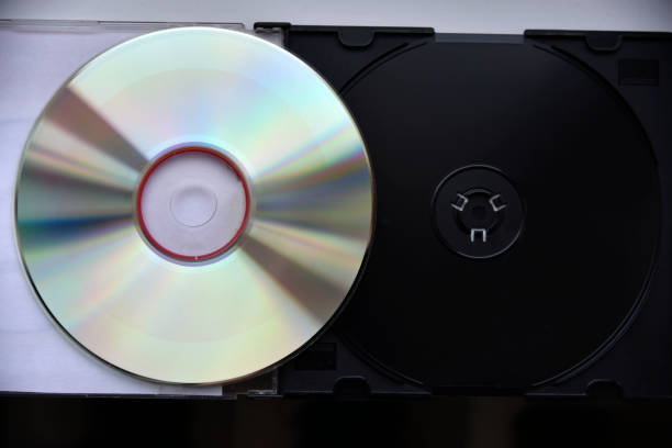 istock Shiny new DVDs for close-up recording 1367517239