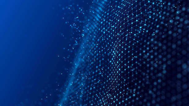 istock Technological background made of dots and lines. Large amount of data. 3D rendering. 1367523297