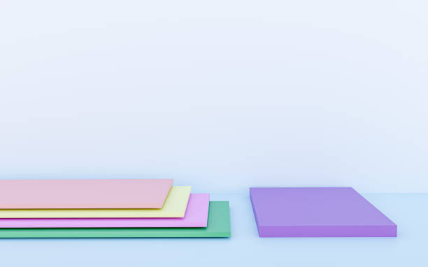 istock Light blue background with soft color podium and minimal  wall scene, podium minimal background abstract shape mix pastel colors . Stage 3d product on podium modern platform, 3D illustration. 1367527795