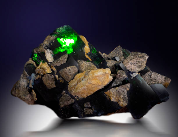 istock vivianite mineral specimen stone rock geology gem crystal 1367529893