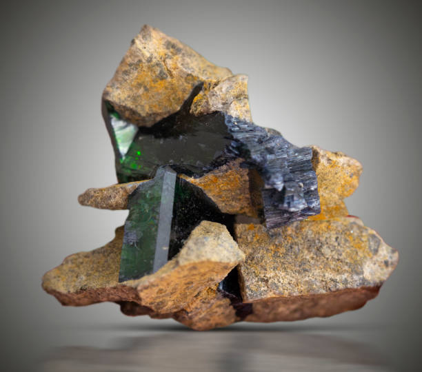 istock vivianite mineral specimen stone rock geology gem crystal 1367531193