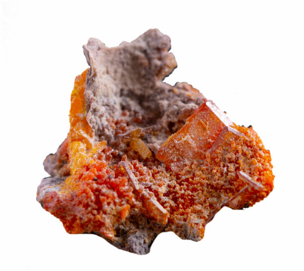 istock wulfenite mineral specimen stone rock geology gem crystal 1367533507