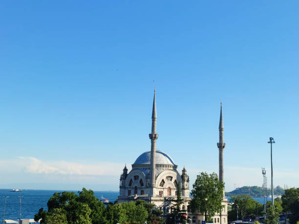 istock Mosque in Istanbul with blue sky background. 1367540253