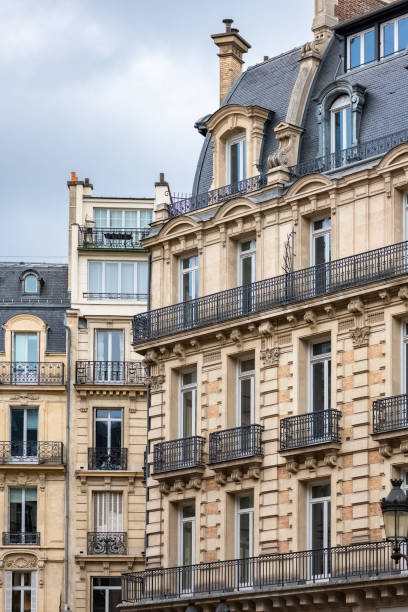 Paris, beautiful building Paris, beautiful building avenue de l’Opera, in a luxury area in the center opera stock pictures, royalty-free photos & images