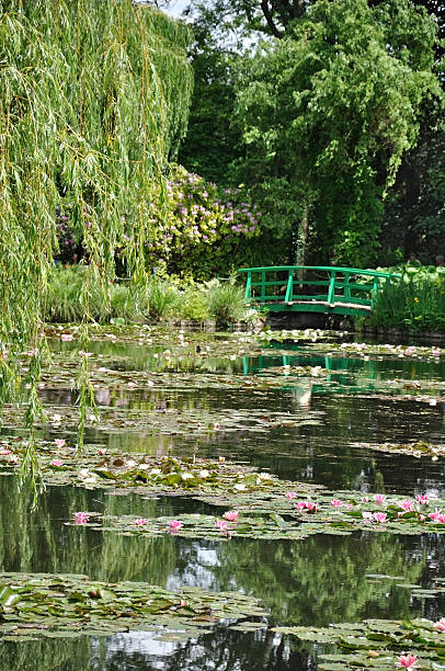 Giverny Claude Monet's nenuphar garden in Giverny (Normandy, France). giverny stock pictures, royalty-free photos & images
