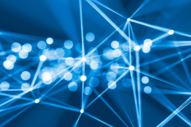 istock Abstract lines and spheres connections 1367549758