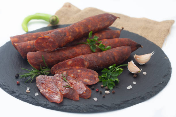 istock Smoked, homemade sausage 1367549952