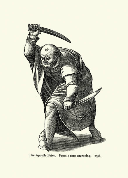 Ilustración de Apóstol Pedro Luchando A Dos Manos Espada Cortante En Ambas Manos Grabado Del Siglo 16 y más Vectores Libres de Derechos de Grabado en madera - iStock Ilustración de Apóstol Pedro Luchando A Dos Manos Espada Cortante En Ambas Manos Grabado Del Siglo 16 y más Vectores Libres de Derechos de Grabado en madera - iStock