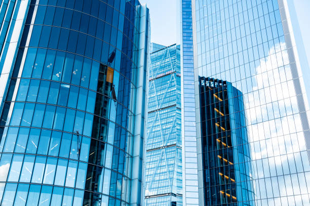 istock Modern office building detail, London 1367569347