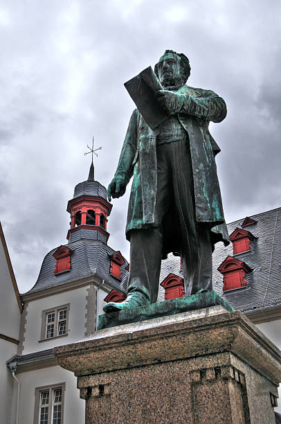 istock HDR Statue on Market place at Coblenz (Germany) 136757020